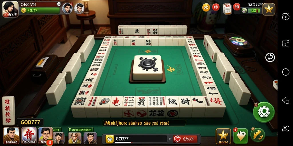 Screenshot gameplay GOD77 yang menampilkan tantangan Mahjong yang seru.