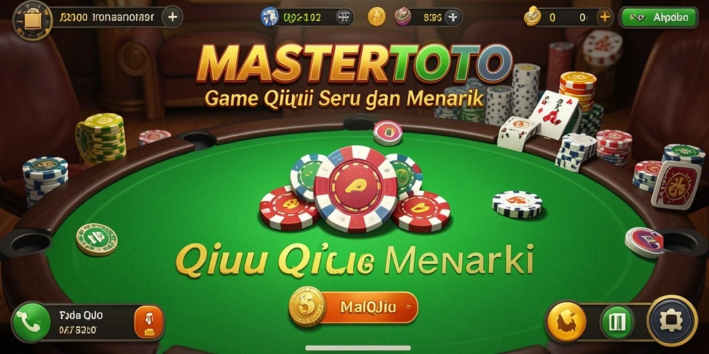Screenshot gameplay MASTERTOTO yang menampilkan aksi QiuQiu menarik.