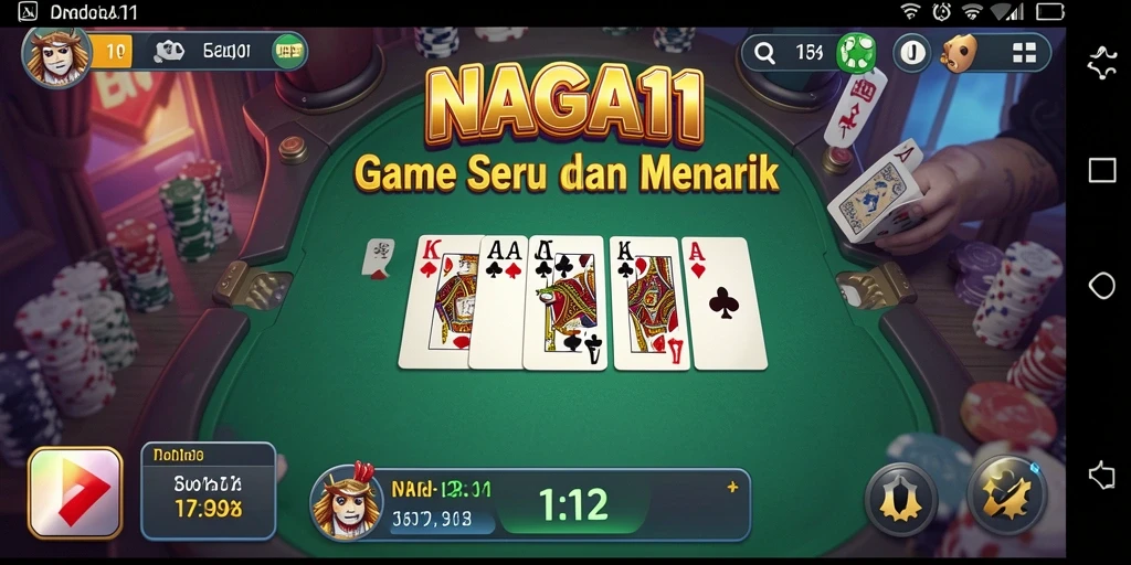 Tampilan menarik dari gameplay Domino NAGA11 yang seru.