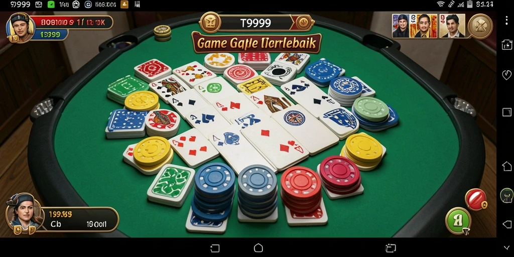 Gameplay menarik T9999 yang penuh strategi Gaple.