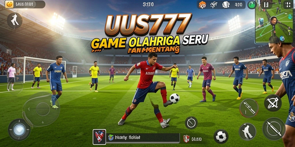 Screenshot UUS777 menampilkan aksi seru dalam permainan olahraga.